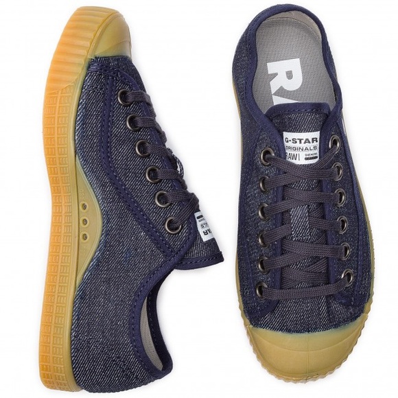 G-STAR RAW “ROVULC ROEL DENIM” LOW CUT SNEAKERS SHOES SIZE EU 39 MENS 6 WOMENS 8 - Picture 11 of 16